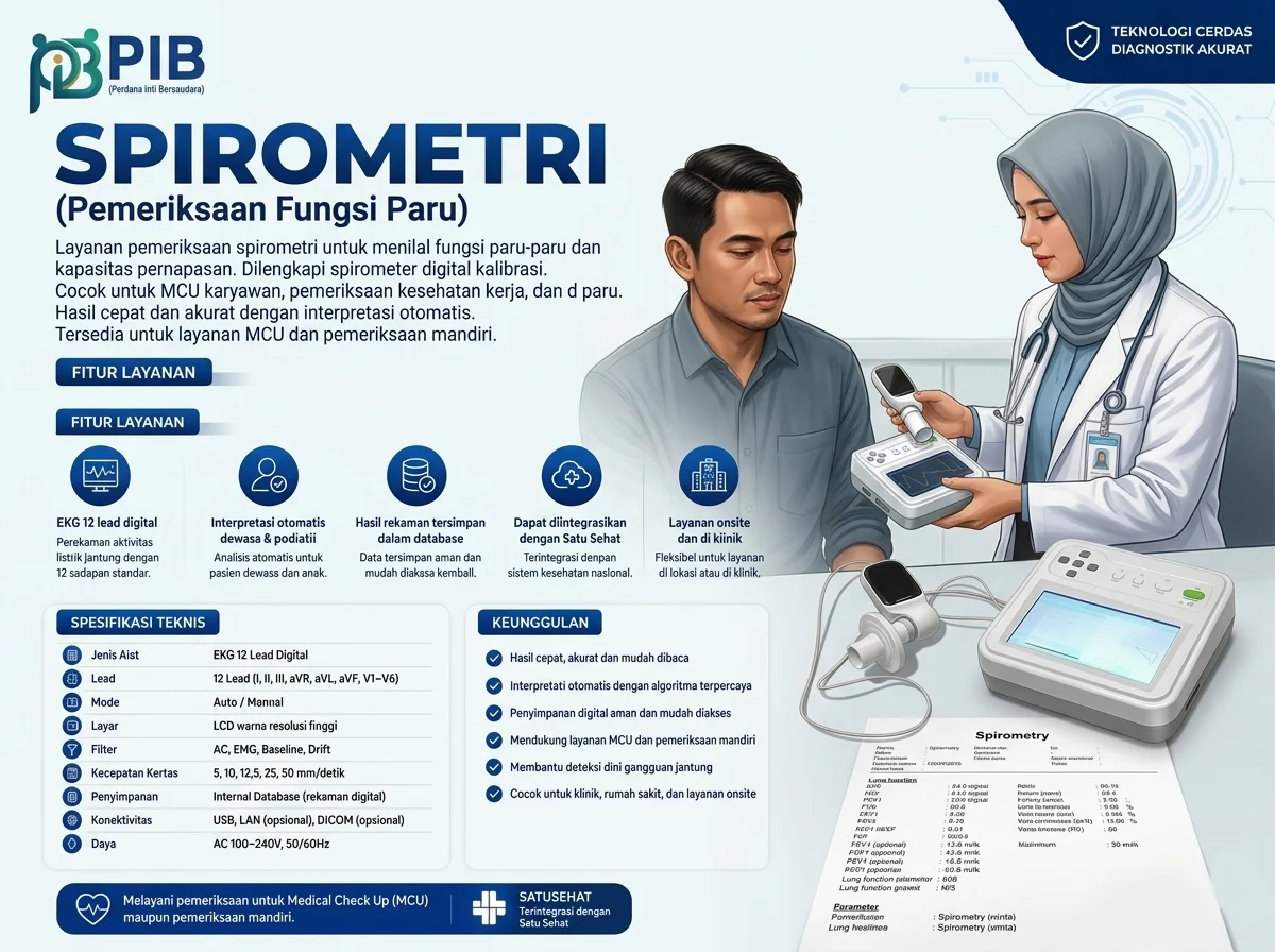 Layanan pemeriksaan Spirometri